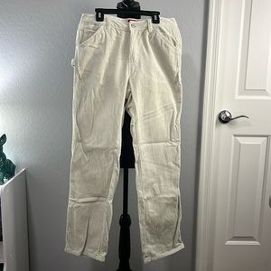 EUC Dickies Cream Corduroy Jeans. Size 3/26